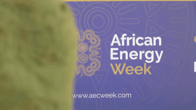 African Energy Week branded banner at the Cape Town gathering