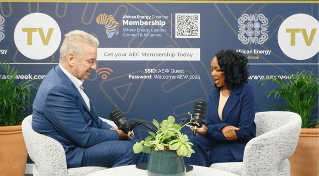 On-site interview in the African Energy Chamber media lounge